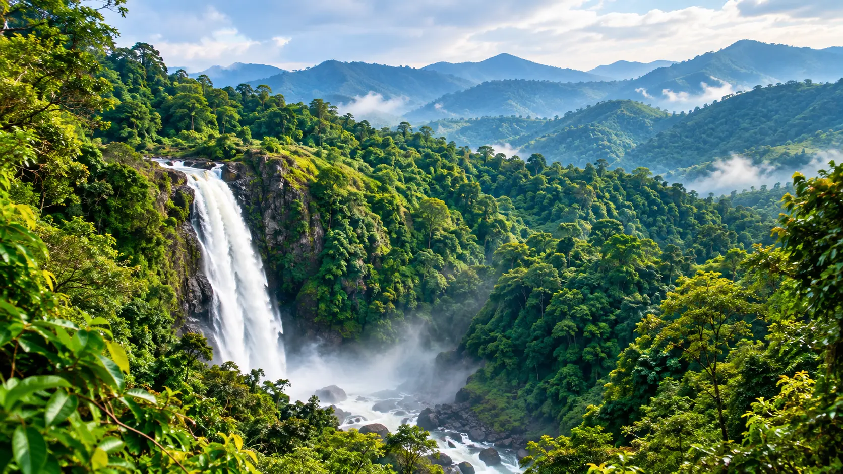 Western Ghats waterfall